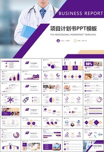 紫色大气医美整形发布会PPT