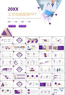 紫色大气医美整形发布会PPT