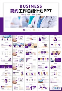 紫色大气医美整形发布会PPT