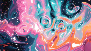 梦幻流体艺术抽象图案