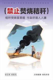 禁止焚烧秸秆宣传海报