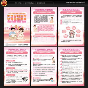 中国预防出生缺陷日宣传展板