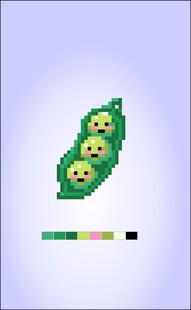 像素风豆荚表情图案拼豆十字绣