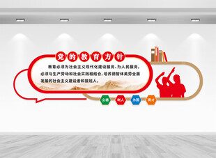 党的教育方针文化墙
