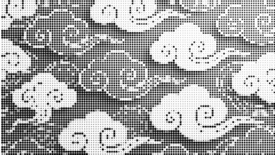 祥云圆点激光镂空