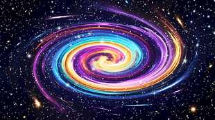 璀璨旋涡宇宙星空背景