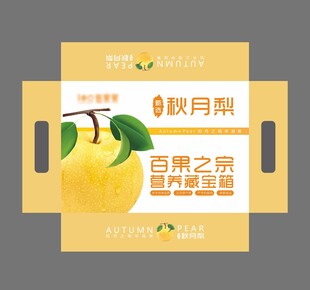 秋月梨包装盒设计展示
