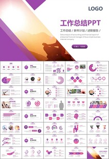 紫色时尚瑜伽馆瑜伽培训PPT