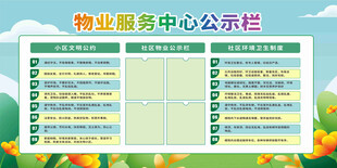 物业服务中心公示栏