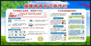 冬季健康教育知识宣传栏
