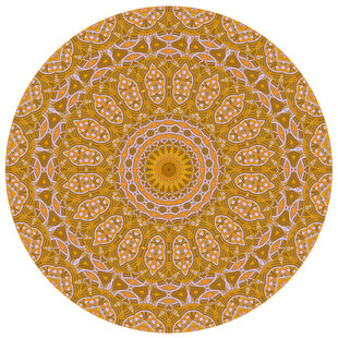 圆形古典图腾敦煌纹样