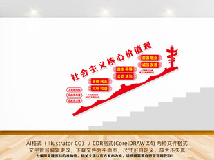 核心价值观楼梯间展板