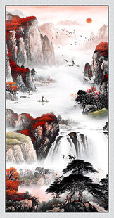 鸿运当头玄关画