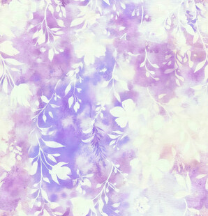 梦幻紫色花卉水彩背景图