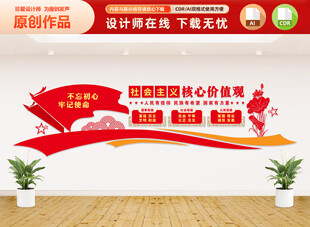 社会主义核心价值观文化墙