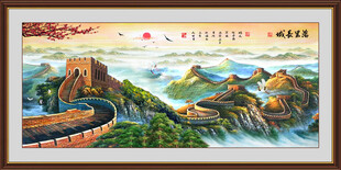 油画长城