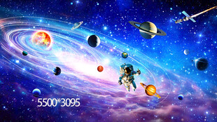 梦幻宇宙中的宇航员探索