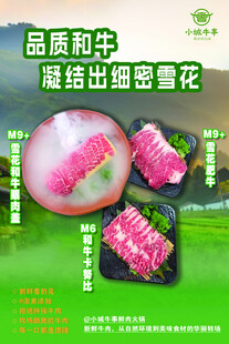 品质和牛 凝脂细密雪花