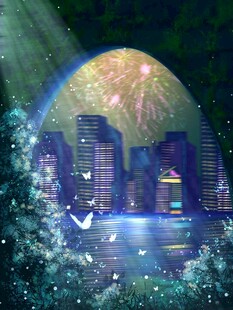 梦幻都市夜景壁纸