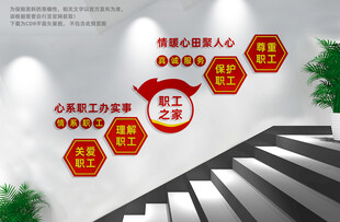 工会楼梯文化墙