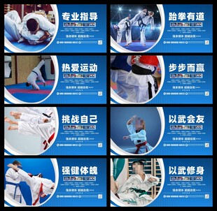 跆拳道展板