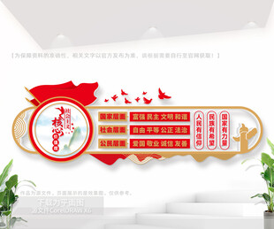 核心价值观户外文化墙