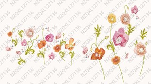 手绘花卉装饰图案