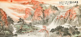 经理室山水画