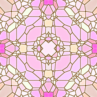 粉色几何图案彩色玻璃纹理