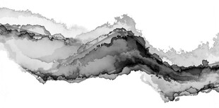 水墨流动线条艺术图