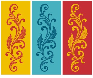 复古花纹装饰图案