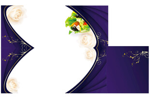 紫色梦幻风格装饰图案