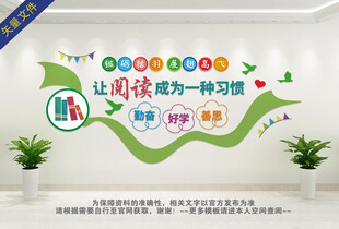 让阅读成为一种习惯读书文化墙