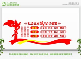 核心价值观文化墙 