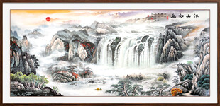 中堂山水画