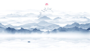 新中式意境山水画