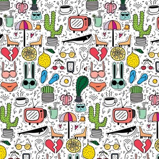 多彩墨西哥风情图案元素