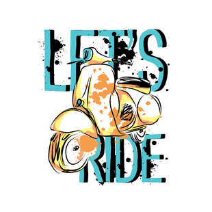 摩托车主题图案