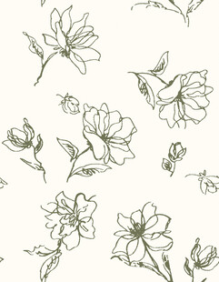 手绘花卉图案设计素材