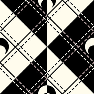 黑白几何拼接图案纹理