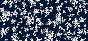 深蓝底白色碎花图案