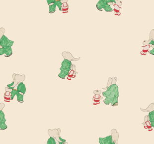 圣诞小熊图案背景图