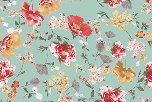 清新花卉图案背景
