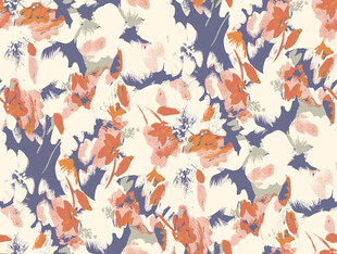 花卉飞鸟图案背景纹理