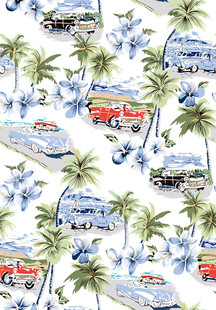 复古海滨度假风图案设计