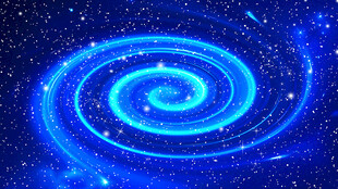 漩涡蓝色星空软膜天花吊顶