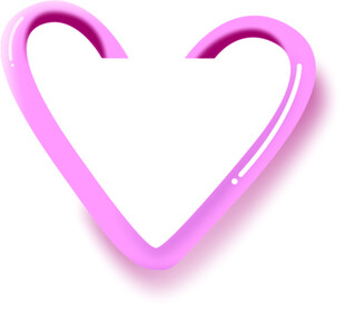 粉色心形金属物件