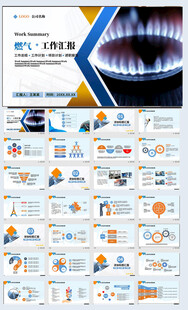 燃气天然气公司工作汇报PPT