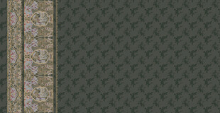 深绿底饰花纹边框图案