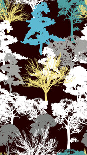 抽象森林树木图案设计